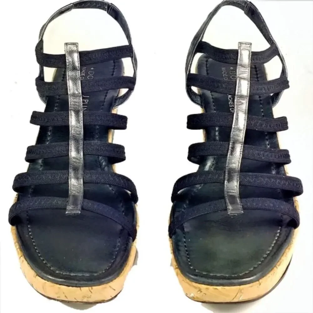 Donald-pliner Women's Black and Tan Sandals